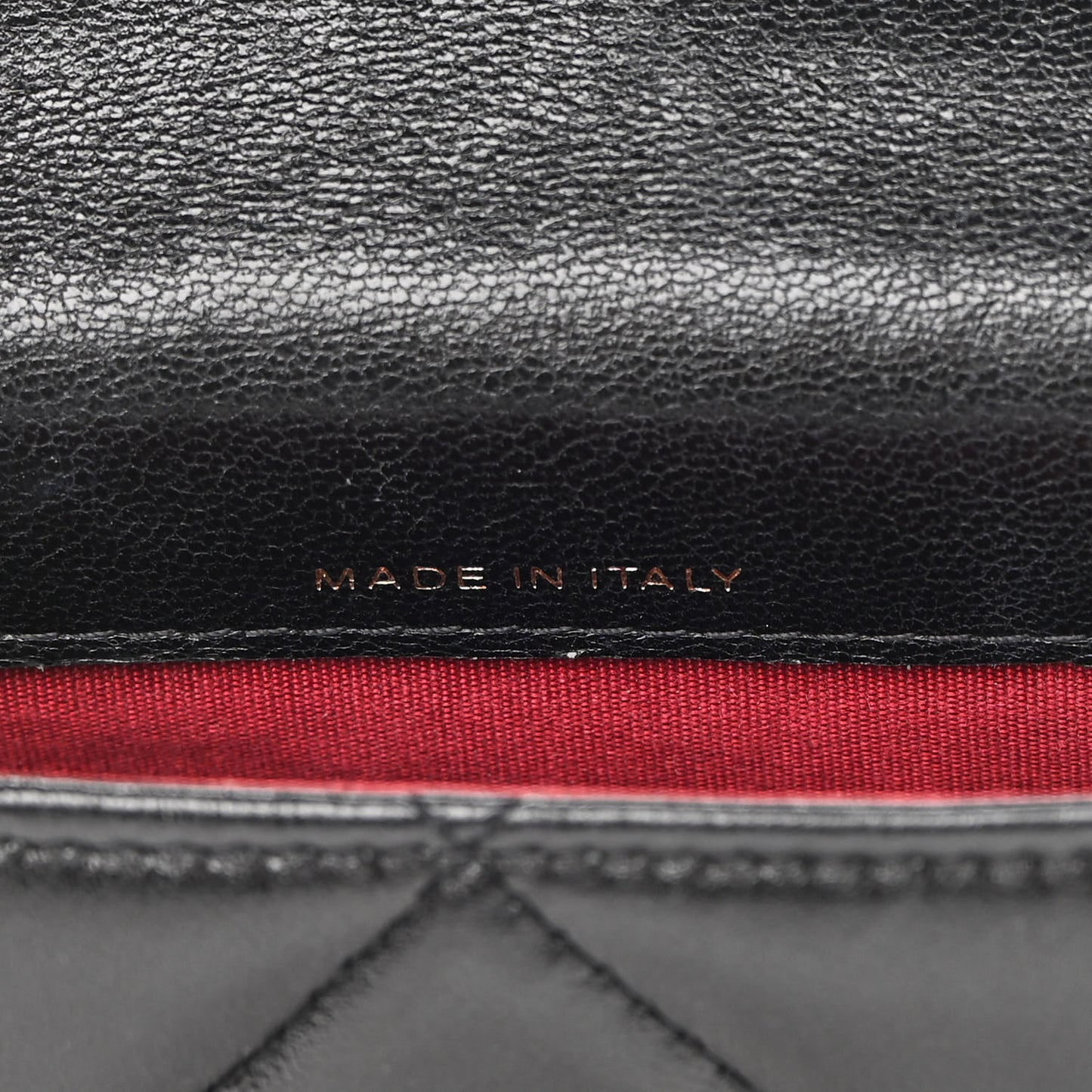 Lambskin Quilted Chanel 19 Phone Holder With Chain Black