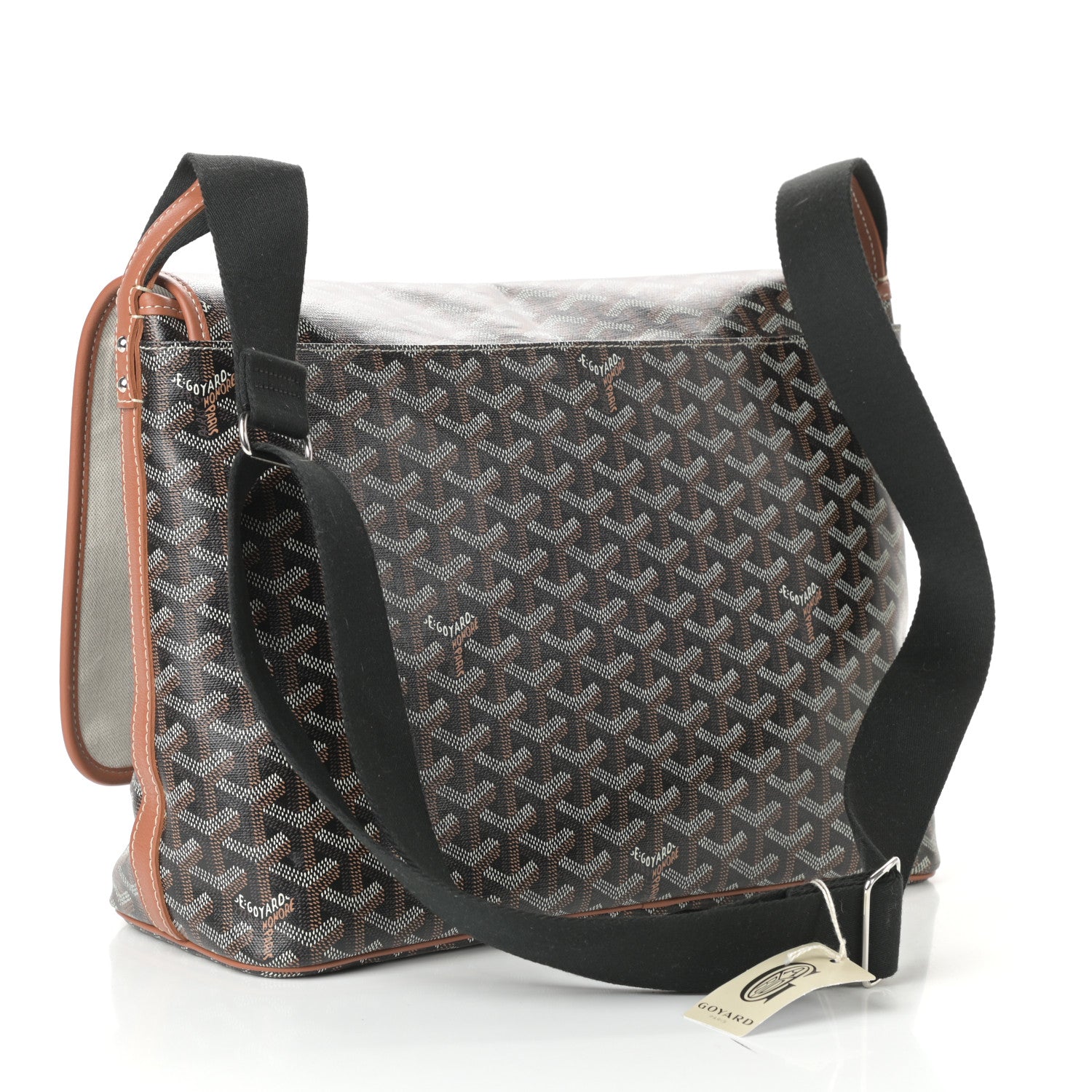 Goyard Goyardine Capetien Messenger Bag Black Gold 3 of 9