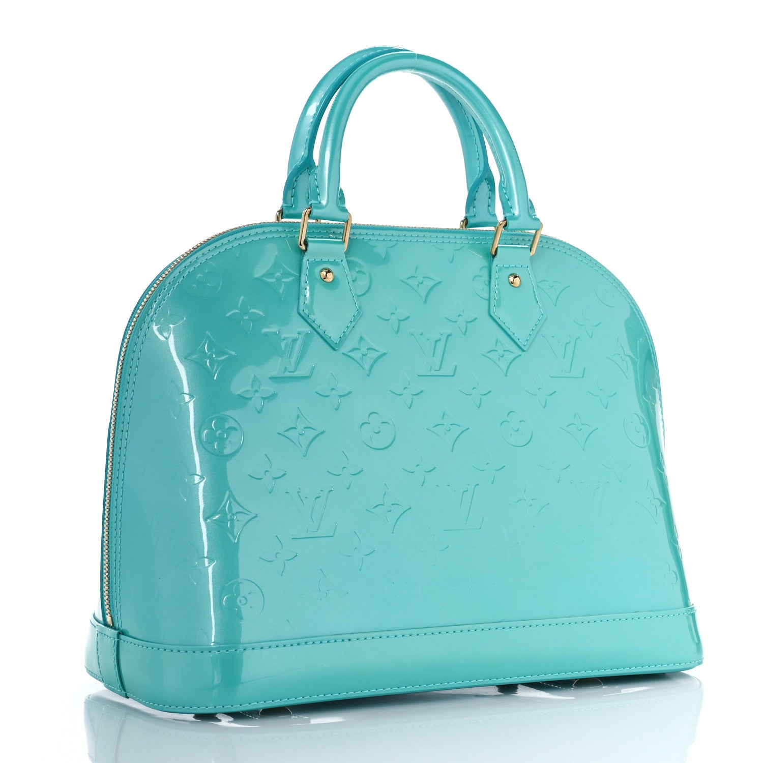 Louis Vuitton Vernis Alma PM Blue Lagon 3 of 8