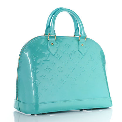 Louis Vuitton Vernis Alma PM Blue Lagon 3 of 8