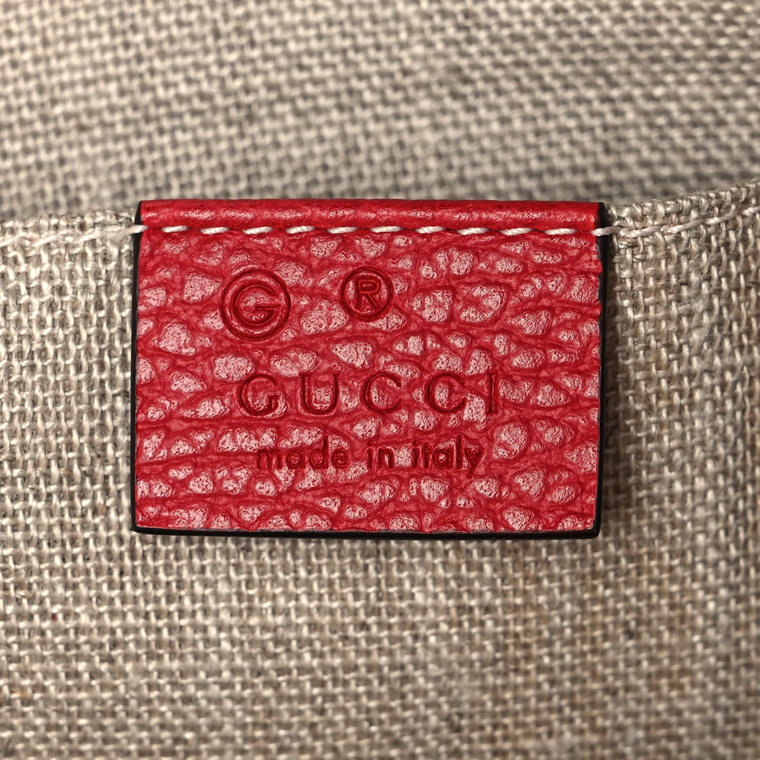 Gucci Calfskin Large Bamboo Clutch Red 6 of 10