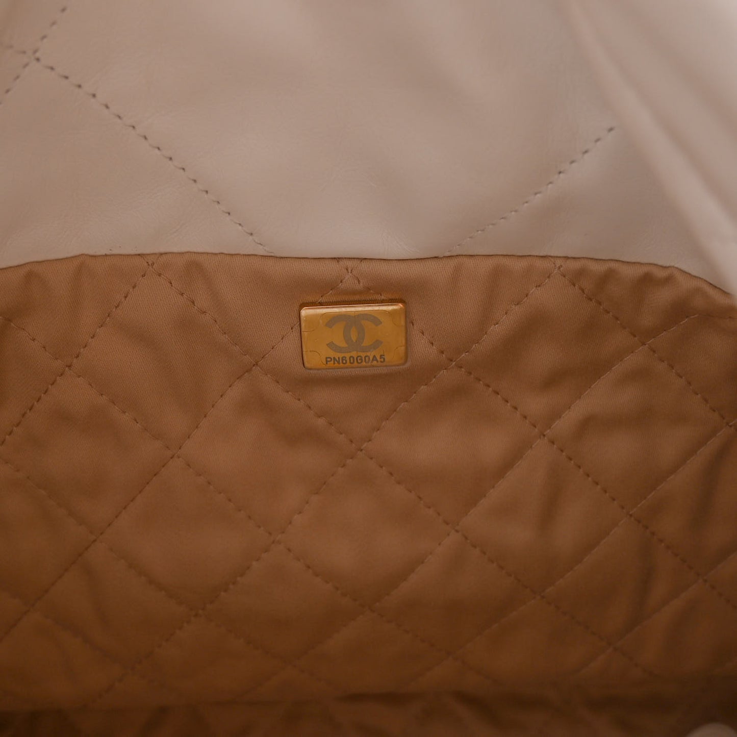 Calfskin Quilted Small Chanel 22 White