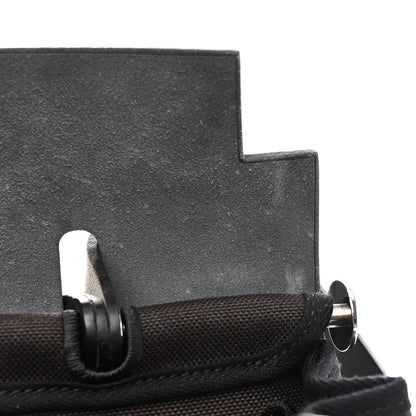 Hermes Military Toile Vache Hunter Herbag Zip Retourne 31 PM Black Ebene 12 of 14