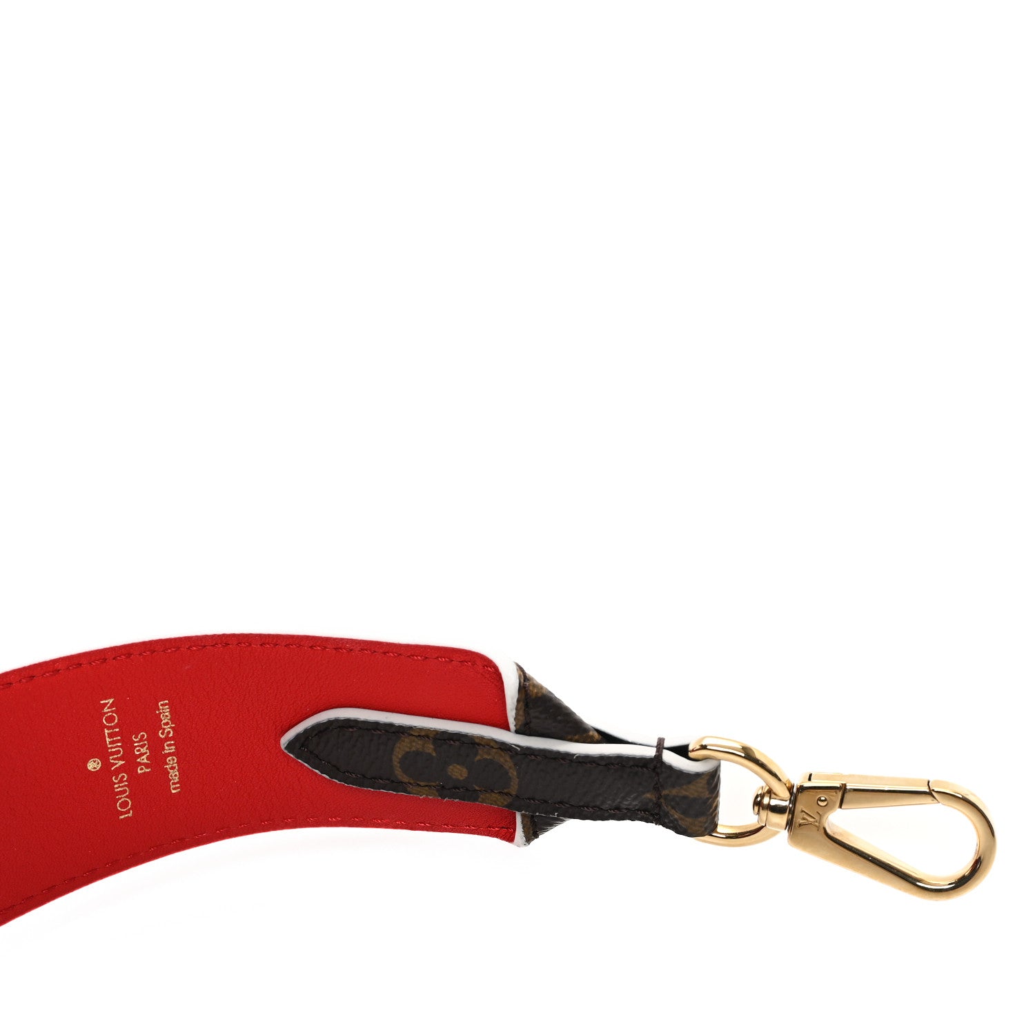 Louis Vuitton Monogram Bandouliere Shoulder Strap Red 3 of 5