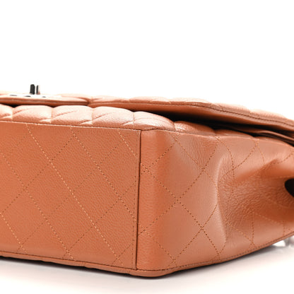 Chanel Caviar Quilted Maxi Double Flap Light Brown 11 of 11