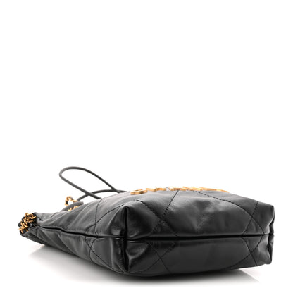 Chanel Shiny Calfskin Quilted Mini Chanel 22 Black 4 of 10