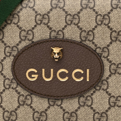 Gucci GG Supreme Monogram Web Neo Vintage Shoulder Bag Beige New Acero Crop 8 of 10