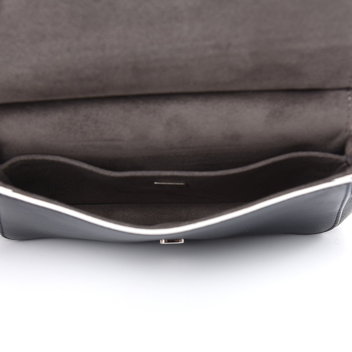 Fendi Vitello Dolce Waves Tri-Color Micro Double Baguette Blue Notte Chantilly 5 of 14