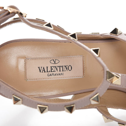 Valentino Garavani Patent Nappa Rockstud Ankle Strap 100mm Pumps 38 Green Tea Sorbet Poudre 9 of 11