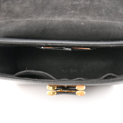 Louis Vuitton Epi Twist Shoulder Bag MM Matte Black Gold 6 of 19