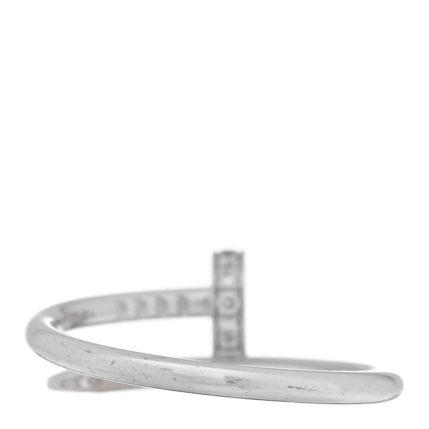 18K White Gold Diamond Small Juste Un Clou Ring 52 6