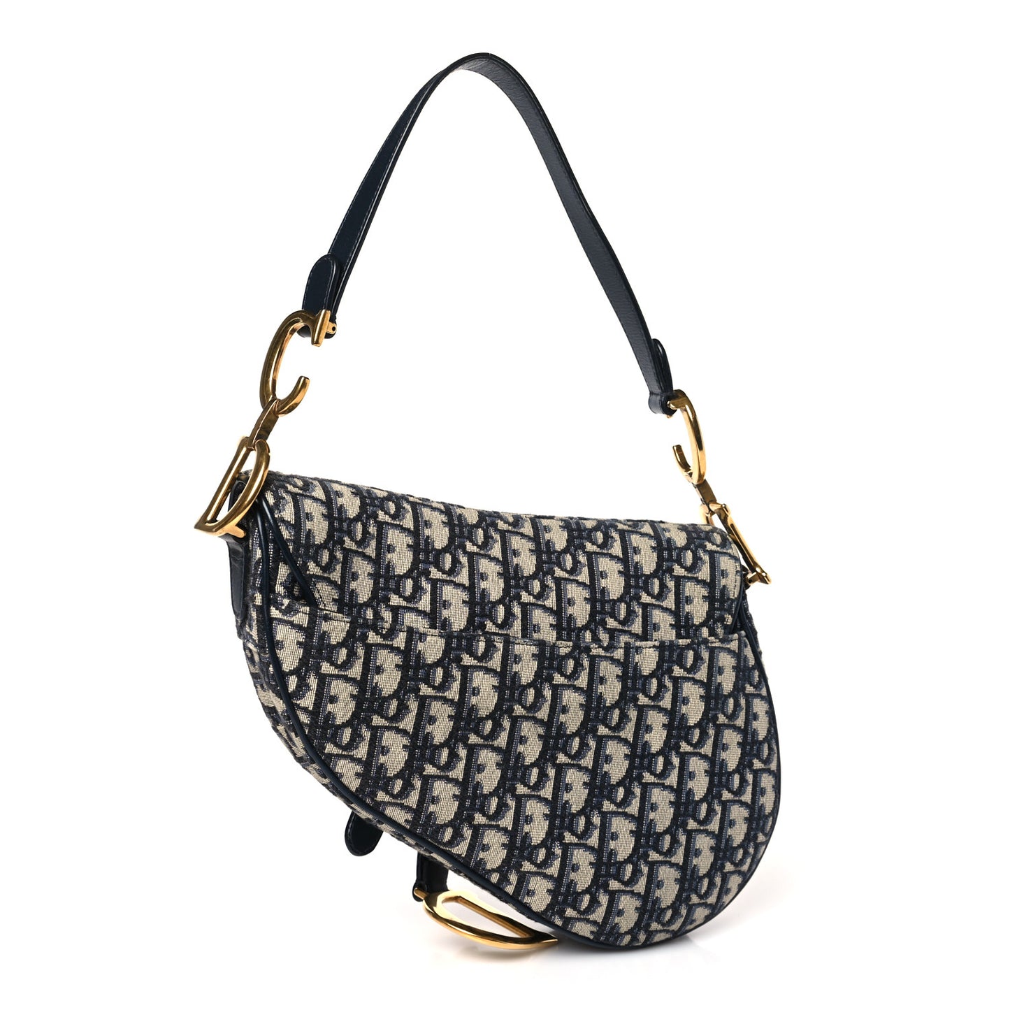 Oblique Saddle Bag Blue