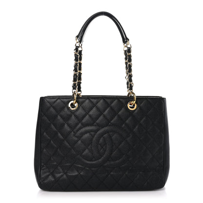 Chanel Caviar Quilted Grand Shopping Tote GST Black 1 of 11