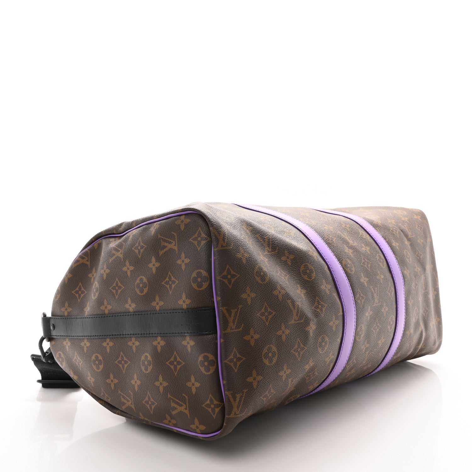 Louis Vuitton Monogram Macassar LV Colormania Keepall Bandouliere 50 Purple 4 of 9