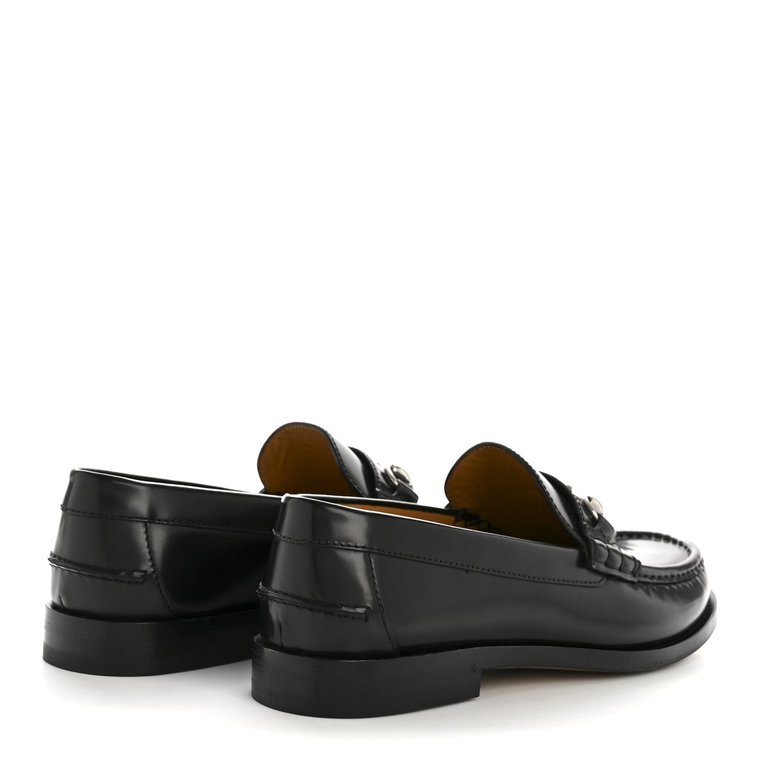 Gucci Millennial Ribot Mens Horsebit Loafers 9 Black 5 of 12
