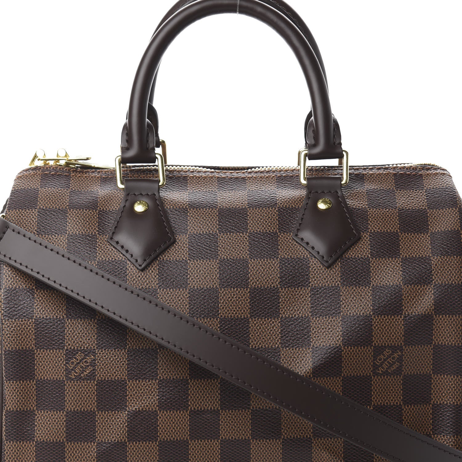 Louis Vuitton Damier Ebene Speedy Bandouliere 25 10 of 11