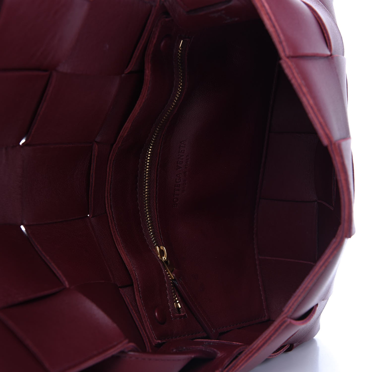 Bottega Veneta Lambskin Maxi Intrecciato Cassette Crossbody Bag Bordeaux 5 of 9