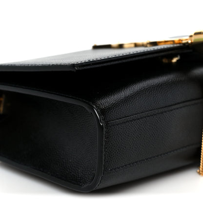 Saint Laurent Calfskin Small Classic Monogram Kate Tassel Satchel Black 10 of 12