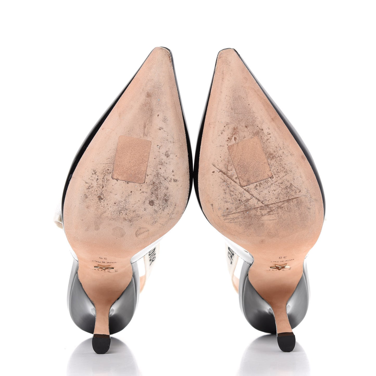 Patent Ribbon J'Adior Slingback 100mm Pumps 39 Black