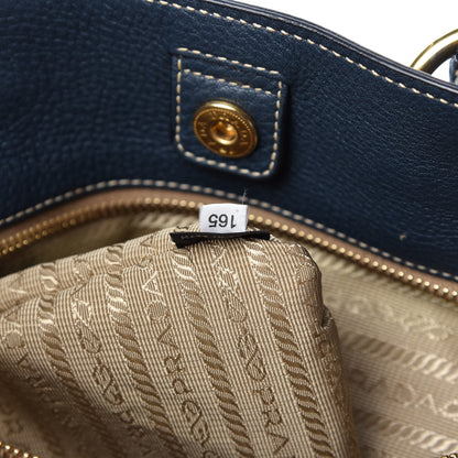 Prada Vitello Daino Shopping Tote Inchiostro 9 of 11