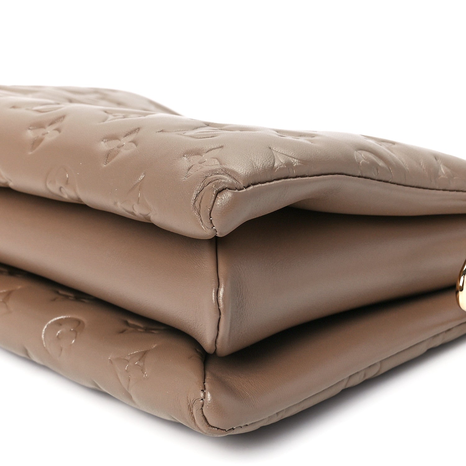 Louis Vuitton Lambskin Embossed Monogram Coussin PM Taupe 10 of 10
