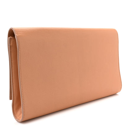Saint Laurent Calfskin Large Belle De Jour Clutch Beige 3 of 16