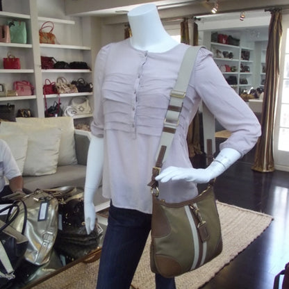 Prada Tessuto Nylon Striped Shoulder Bag 2 of 11