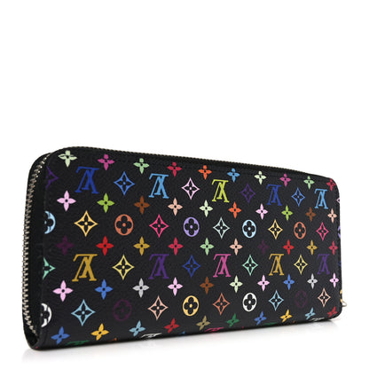 Louis Vuitton LV X TM Monogram Multicolor Clemence Wallet Black 3 of 6