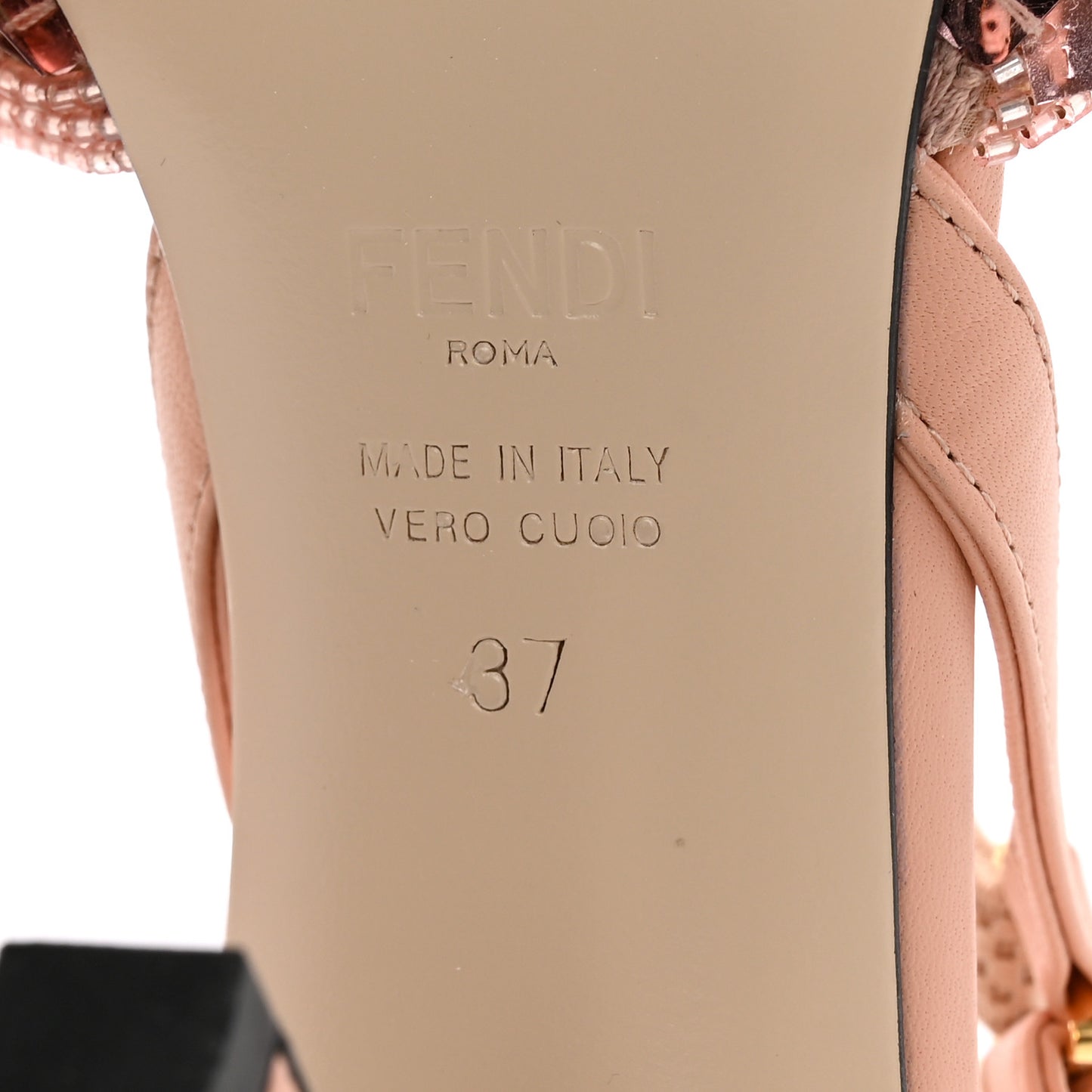 Organza Paillettes Colibri 85mm Slingback Pumps 37 Baby Pink