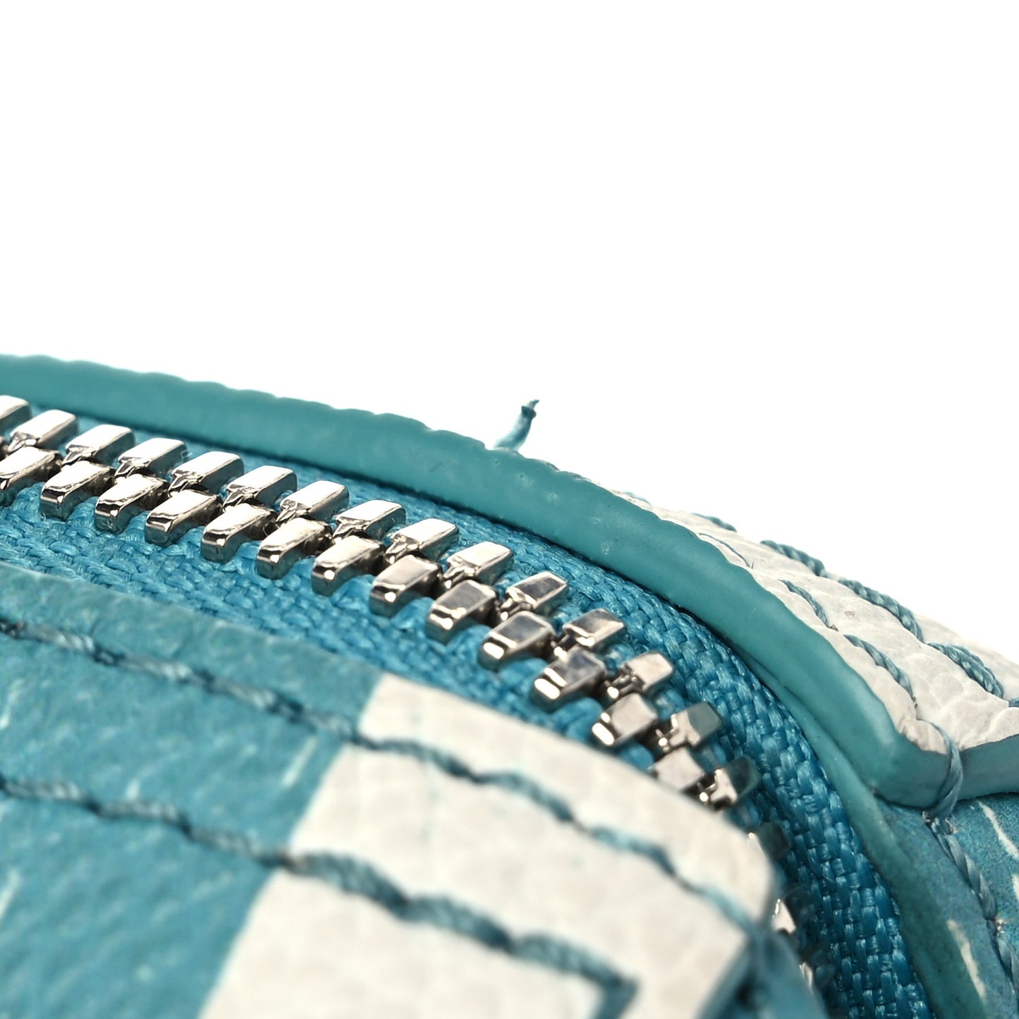 Calfskin Damier City Keepall Teal