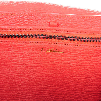 3.1 Phillip Lim 3.1 Textured Calfskin Large Pashli Satchel Coral 6 of 7