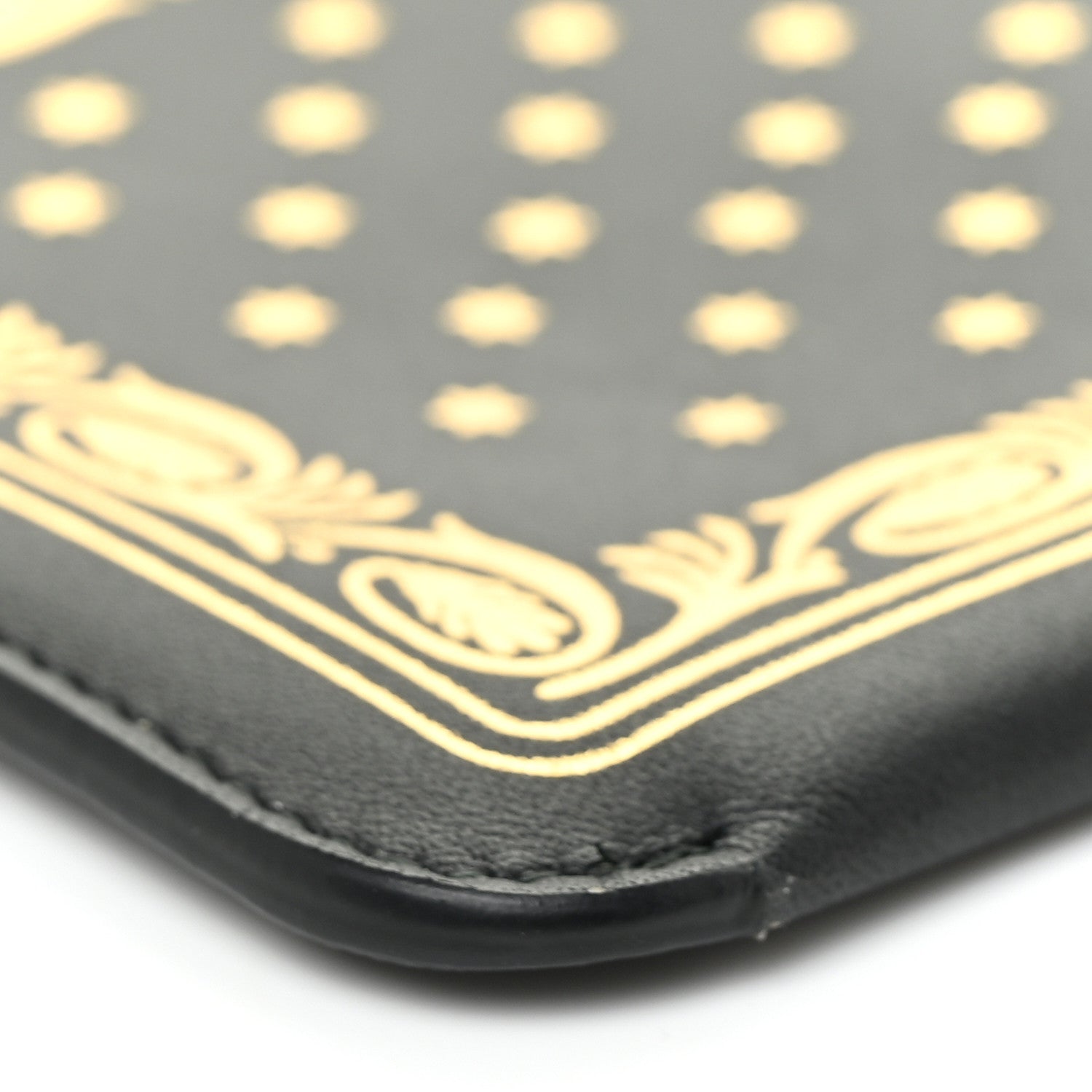 Gucci X SEGA Calfskin GUCCY Stars Sunglasses Case Black Gold 8 of 8