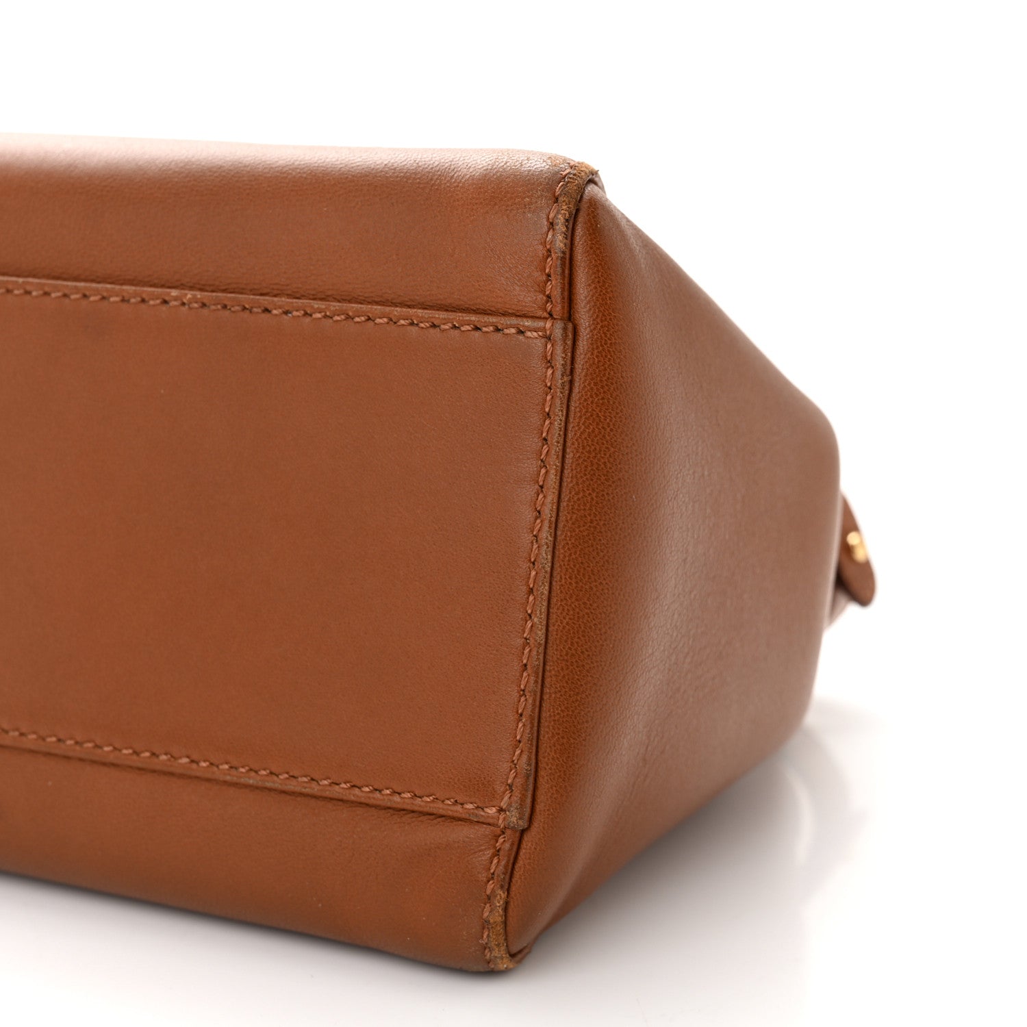 Fendi Nappa Mini Peekaboo Iconic Satchel Corteccia 11 of 15