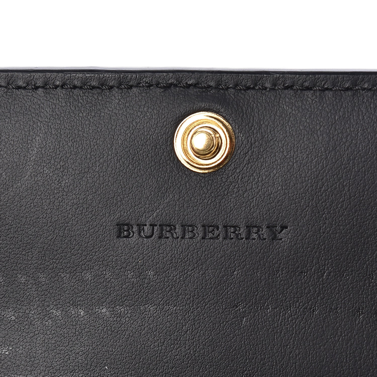 Burberry Grainy Calfskin Ashton Continental Flap Wallet Black 6 of 6