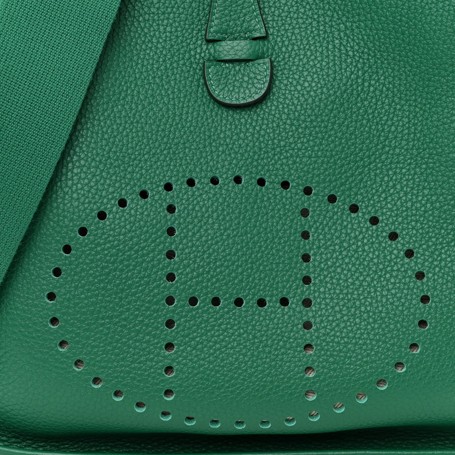Hermes Taurillon Clemence Evelyne III PM Vert Vertigo 8 of 10