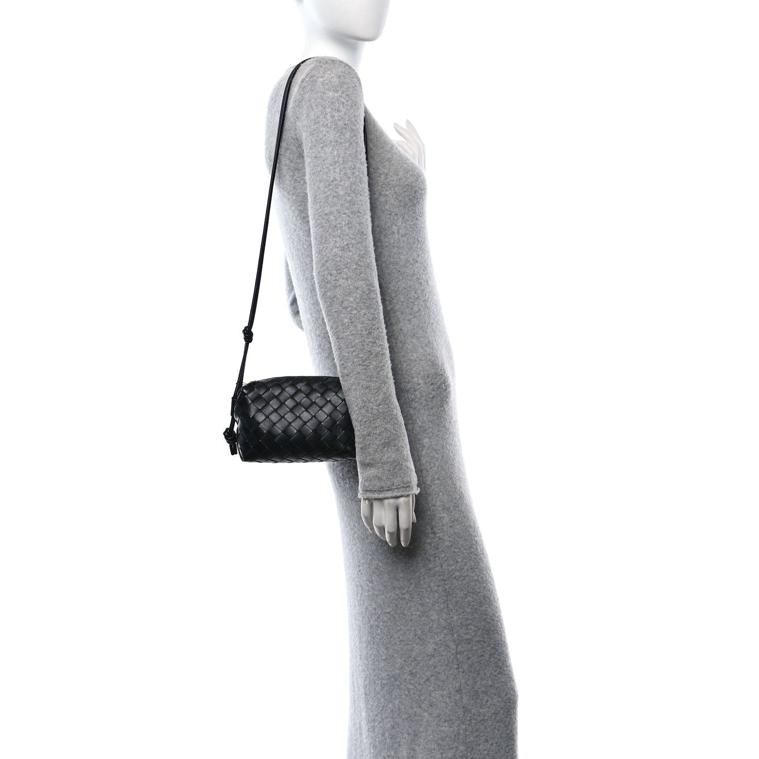 Bottega Veneta Nappa Intrecciato Mini Loop Camera Bag Black 3 of 12