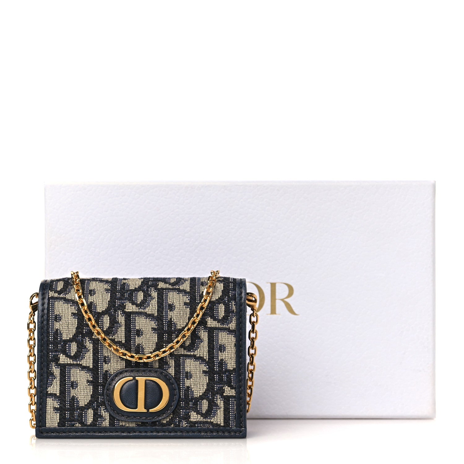 Christian Dior Oblique Nano 30 Montaigne Pouch Blue 10 of 10