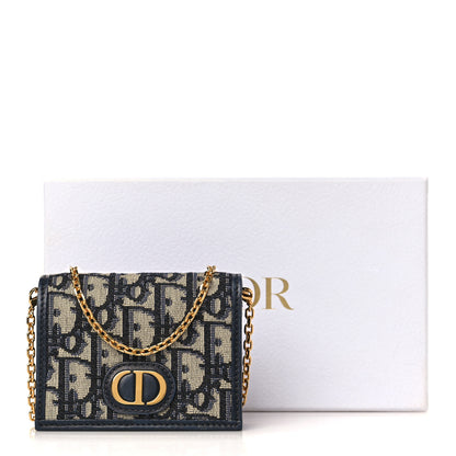 Christian Dior Oblique Nano 30 Montaigne Pouch Blue 10 of 10