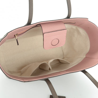 Gucci Dollar Calfskin Small Swing Tote Grey Field Soft Pink 5 of 6