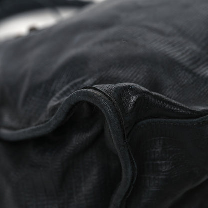 Balenciaga Calfskin Lizard Embossed Classic Hardware City Black 12 of 16