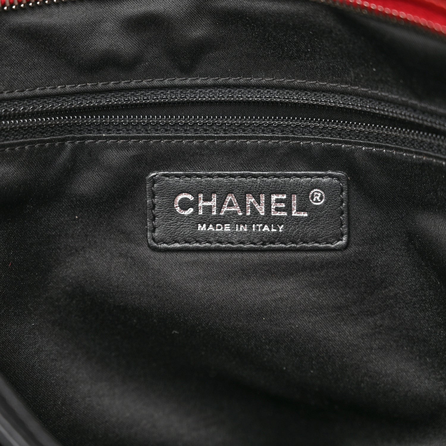 Chanel Glazed Calfskin Twisted Large Tote Red 6 of 10