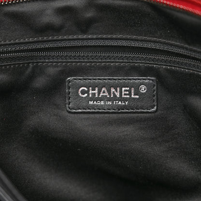 Chanel Glazed Calfskin Twisted Large Tote Red 6 of 10