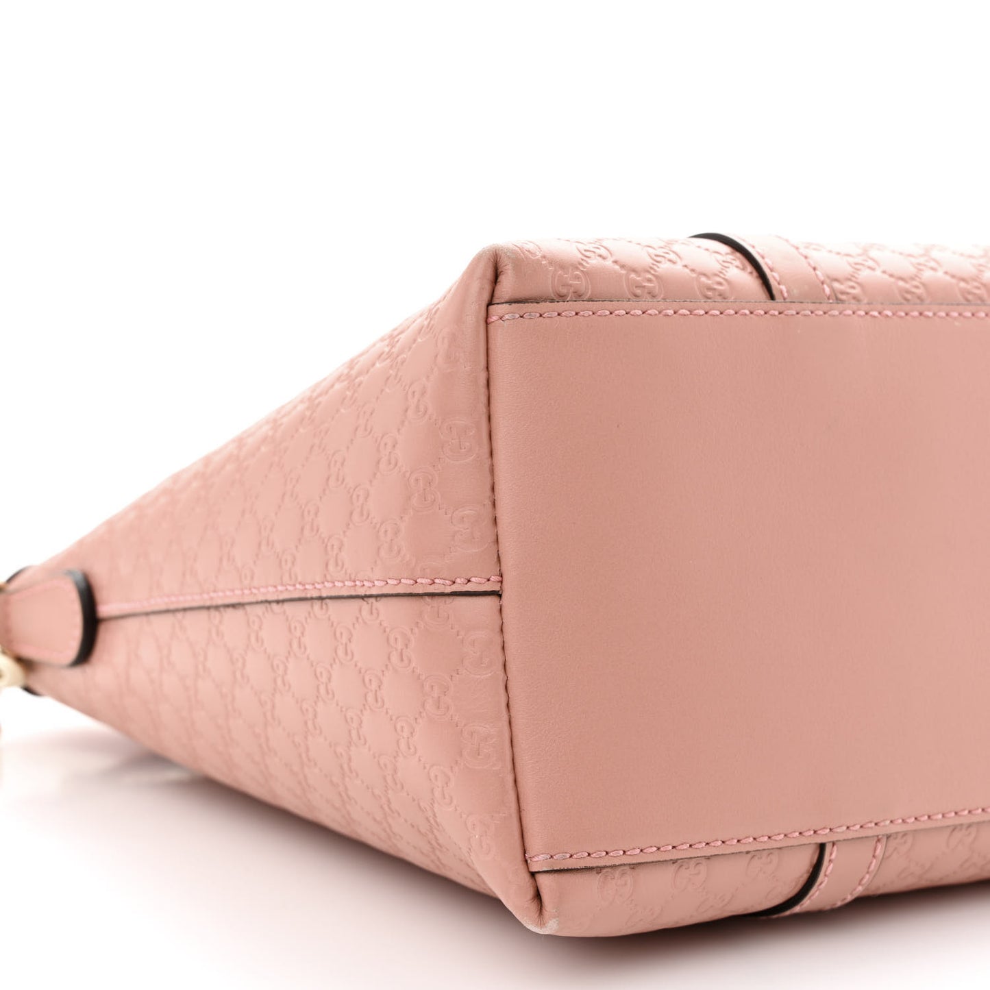 Soft Microguccissima Small Zippered Satchel Soft Pink