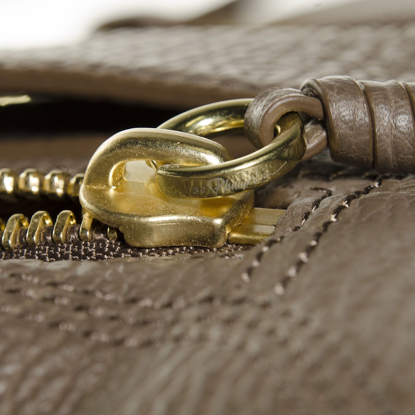 3.1 Textured Calfskin Medium Pashli Satchel Taupe
