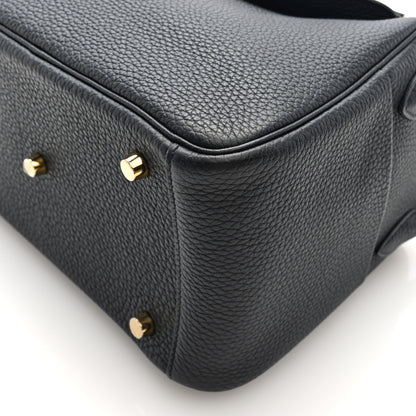 Hermes Taurillon Clemence Lindy 26 Black 10 of 11