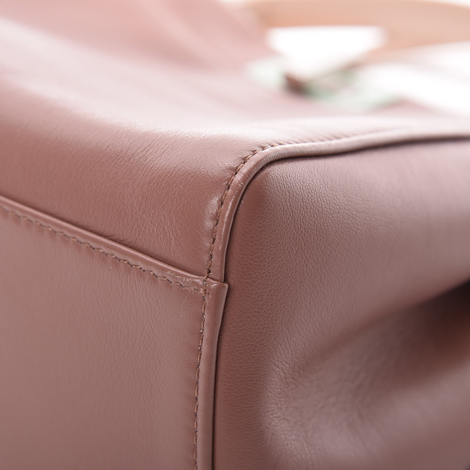 Fendi Nappa Colorblock Mini Peekaboo Iconic Satchel English Rose Plaster Oxigen 12 of 14