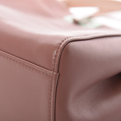Fendi Nappa Colorblock Mini Peekaboo Iconic Satchel English Rose Plaster Oxigen 12 of 14