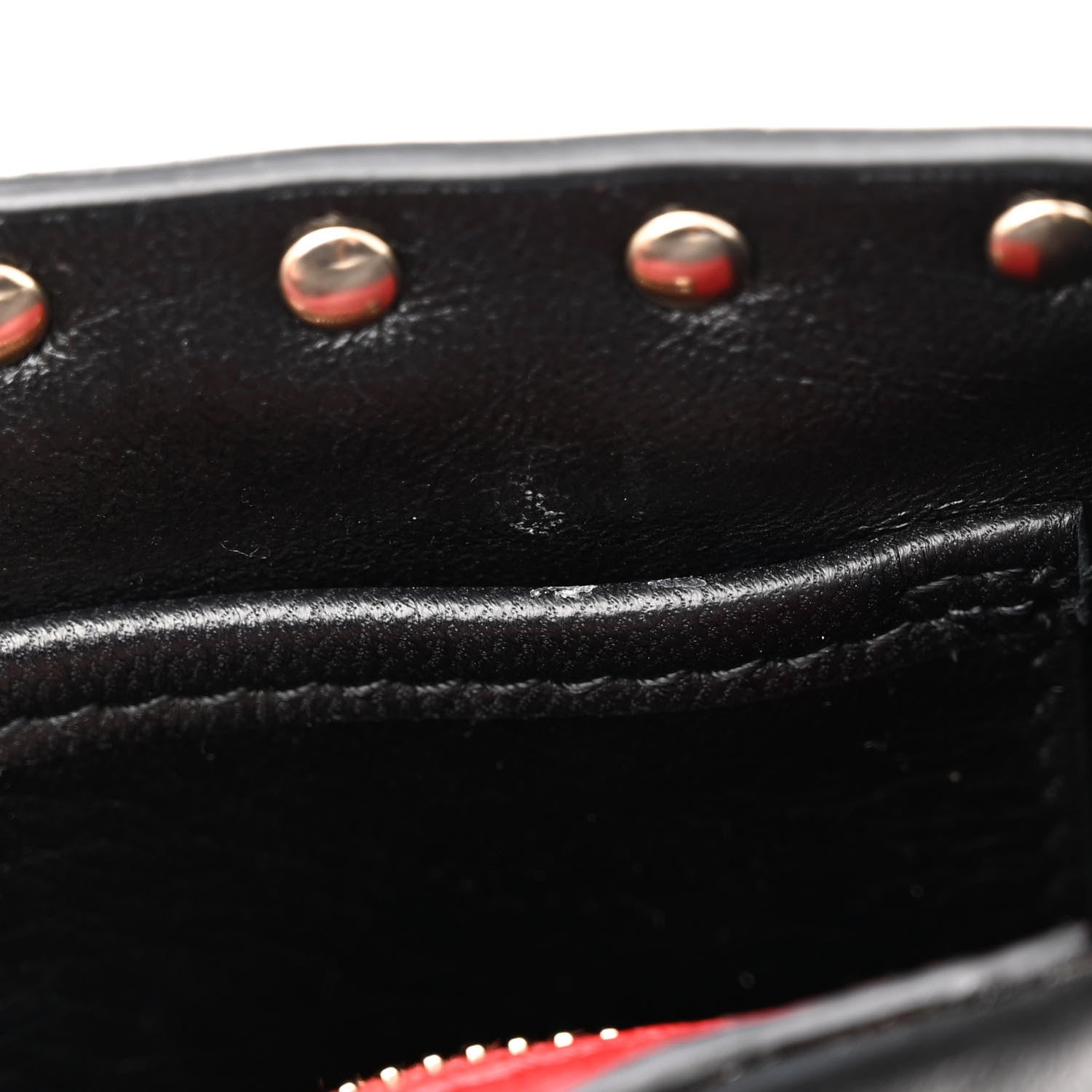 Valentino Garavani Lambskin VLTN Print Medium Rockstud Spike Shoulder Bag Black 10 of 11