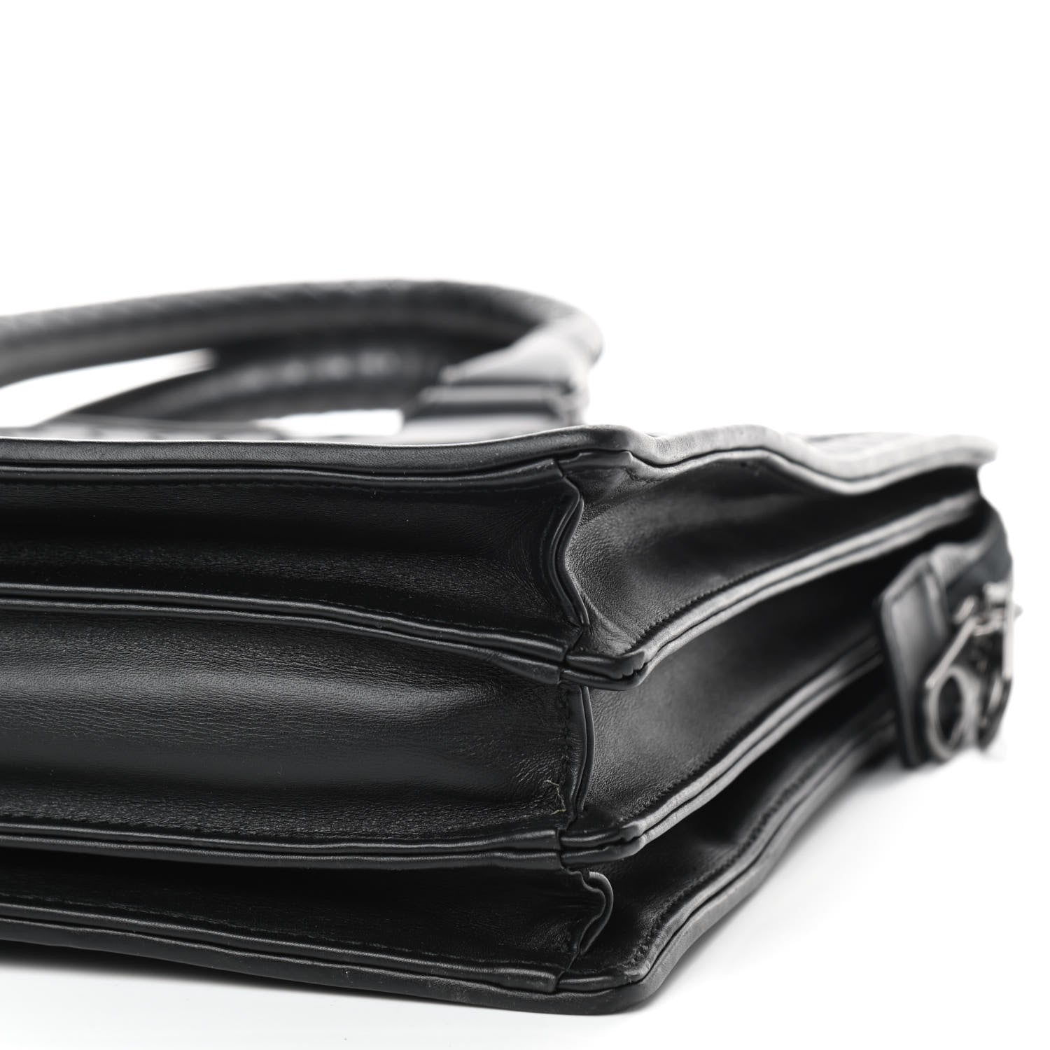 Bottega Veneta Calfskin Intrecciato Briefcase Black 6 of 10
