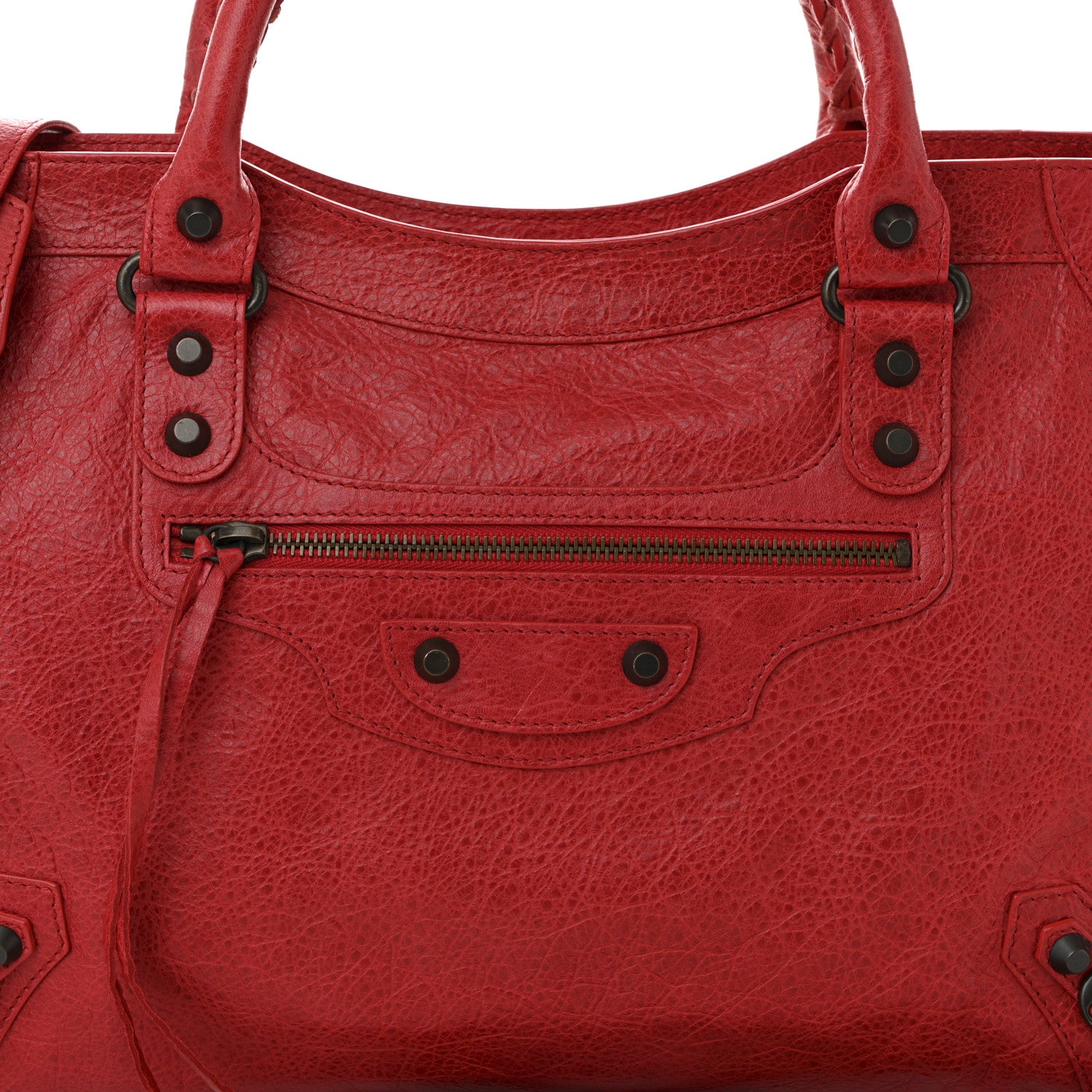 Balenciaga Agneau Classic Hardware City Rouge Coquelicot 9 of 11